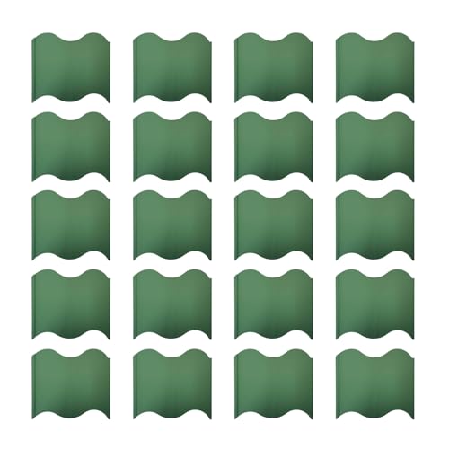 20pcs Gartenzaun Plastikrandgrenze Die Blumenzäune Landschaftsbau Babykanten Für Blumenbeet Dekoration Flexible Gartenrandgrenze von Thewasc