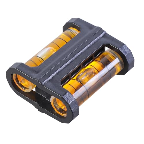 2pcs Leveling Messwerkzeug Glühblasenpegel Kleine Blasenpegel Tragbares Layout Werkzeug Mit Magnetischer Basis von Thewasc