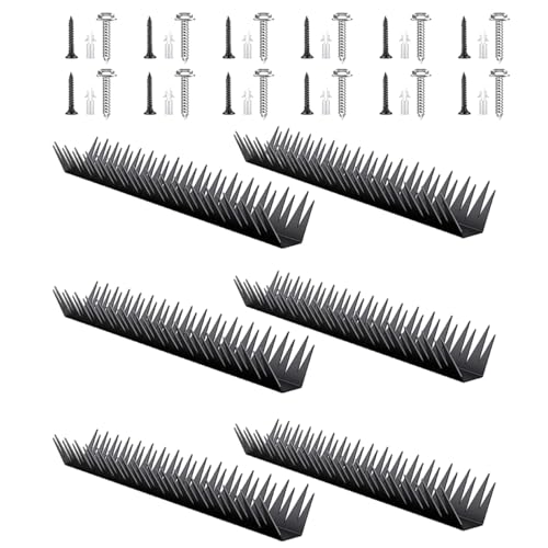 6 Stück Metall-Sicherheits-Zaunspikes, Kletter-Wandspikes für den Außenbereich, mit einfacher Installation, für Katzen, Vögel, einfach zu installieren, Zaun von Thewasc