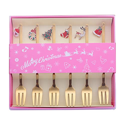 6 Stück Weihnachten Obstgabeln für kreative Edelstahl Dessertgabel Cartoon Obst F Dessertgabel Set 6 Stück Weihnachten Obstgabeln für kreative Edelstahl Dessertgabel Cartoon Obst F Dessertgabel Set von Thewasc