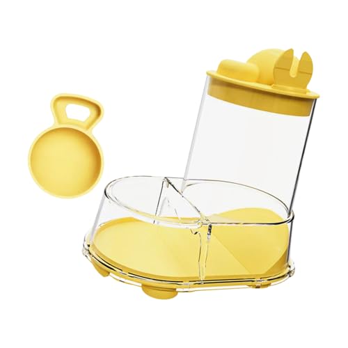 Abnehmbarer Hamster-Futterspender für kleine Tiere, transparent, für Haustiere, einfache Reinigung, Wartung, Kleintierfutterspender von Thewasc