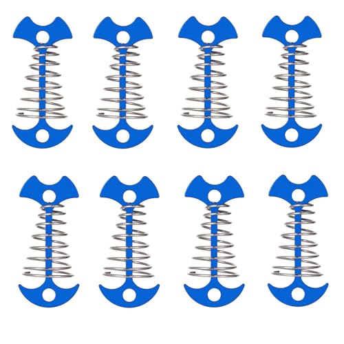 Aluminium-Feder-Zeltseilspanner, Einsteller, Zelthering, Seil, hakensicher, Deck-Heringe, Zeltheringe Aluminium-Feder-Zeltseilspanner, Einsteller, Zelthering, Seil, hakensicher, Deck-Heringe, Zeltheringe von Thewasc