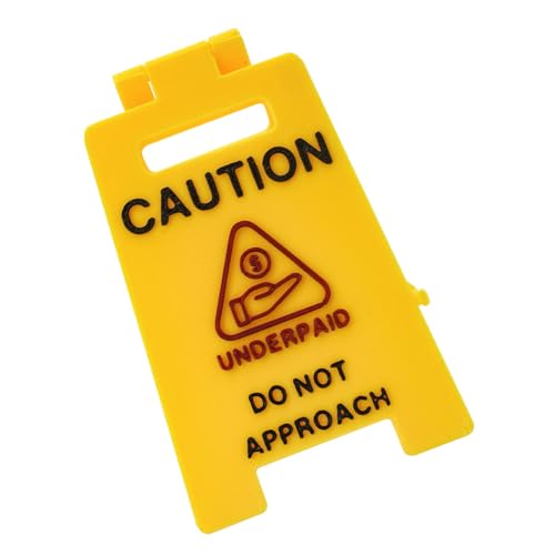 Büro Schreibtisch Vorsicht Warnschild Arbeitsplatz Dekostück für Besprechungen und Empfangsbereich Warnschild für Empfangstisch Büro Schreibtisch Vorsicht Warnschild Arbeitsplatz Dekostück für Besprechungen und Empfangsbereich Warnschild für Empfangstisch von Thewasc