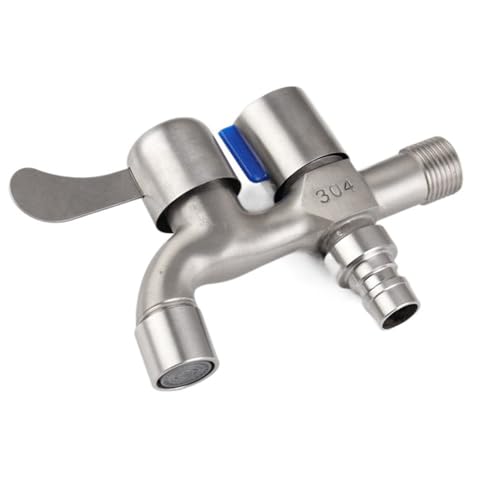 Double Outlet Control Water Tap Zink Legierungen Bidet Wasserhähne Offener Waschmaschinen Wasserhahn Badezimmer Zubehör Outlet Control Wasserhahn von Thewasc