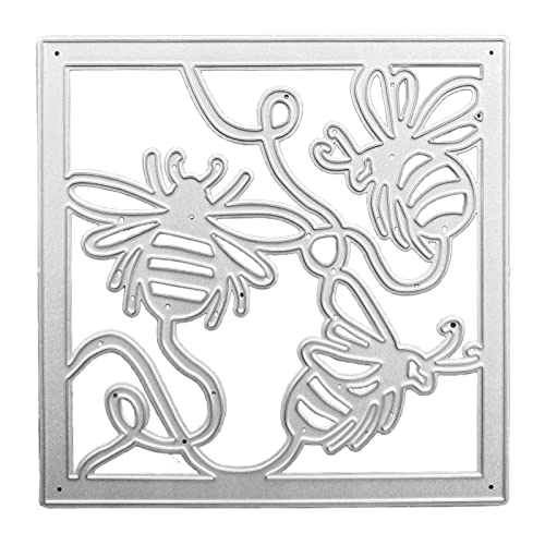 Drei Honigbienen Metall-Stanzformen, Stempel, Schablone für Prägung, Scrapbooking, Metall-Stanzformen für Kartenherstellung Drei Honigbienen Metall-Stanzformen, Stempel, Schablone für Prägung, Scrapbooking, Metall-Stanzformen für Kartenherstellung von Thewasc