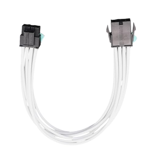 Flexibles 8-poliges 6+2-poliges CPU-Stromkabel mit verstärktem Nylonkabel für Computergehäuse und optimierte Luftströme, 30 cm von Thewasc