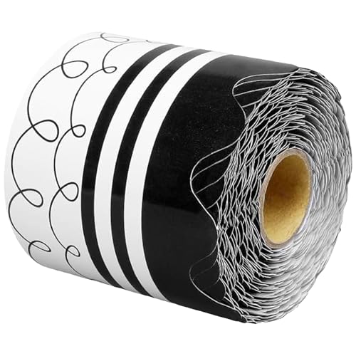 Gebogener Pinnwand-Bordüre, Musiknoten-Aufkleber, schwarze Wellen, Rand für Klassenzimmer, gewellte schwarze Wellenverzierung für Klassenzimmer-Dekoration Gebogener Pinnwand-Bordüre, Musiknoten-Aufkleber, schwarze Wellen, Rand für Klassenzimmer, gewellte schwarze Wellenverzierung für Klassenzimmer-Dekoration von Thewasc