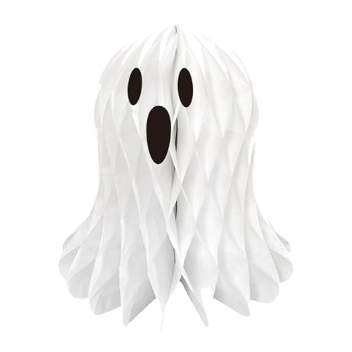 Halloween-Geister-Hängedekoration aus Papier mit Band für Innen- und Außenbereich, Wandtür-Dekoration, Halloween-Geisterwaben-Dekorationen Halloween-Geister-Hängedekoration aus Papier mit Band für Innen- und Außenbereich, Wandtür-Dekoration, Halloween-Geisterwaben-Dekorationen von Thewasc