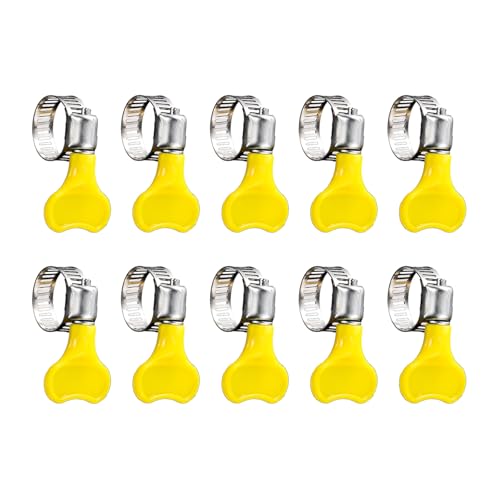 Handrohrschellen mit verstellbarem Griff, 13–19 mm, für Sanitär, Camping und Marine, Wasserhahn-Klemme für Waschmaschinen-Abfluss, 10 Stück Handrohrschellen mit verstellbarem Griff, 13–19 mm, für Sanitär, Camping und Marine, Wasserhahn-Klemme für Waschmaschinen-Abfluss, 10 Stück von Thewasc