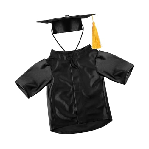 Haustier-Abschluss-Kostüm-Set aus Polyester für Haustiere, waschbar, Abschlusskostüm für Haustiere von Thewasc