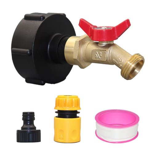 Thewasc High Flows Messingschlauch Adapter Set Mit Camlocks & Ventilen 2 Zoll Bis 3/4-Zoll Gartenanschlüsse IBC Tanks Sanitärzubehör Thewasc High Flows Messingschlauch Adapter Set Mit Camlocks & Ventilen 2 Zoll Bis 3/4-Zoll Gartenanschlüsse IBC Tanks Sanitärzubehör von Thewasc
