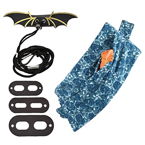 Hundegeschirr für Bartagamen, kleine Reptilien, Leinen-Set mit Flügeln, verstellbar, Reise-Pouc-Leine mit Flügeln von Thewasc