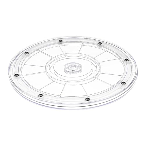 Manueller 360 Grad drehbarer Präsentationsständer, stabile Basis, Drehteller für kleine Gegenstände, Vitrine, Zuhause, Büro, Geschäft, Schreibtisch, drehbares Display von Thewasc