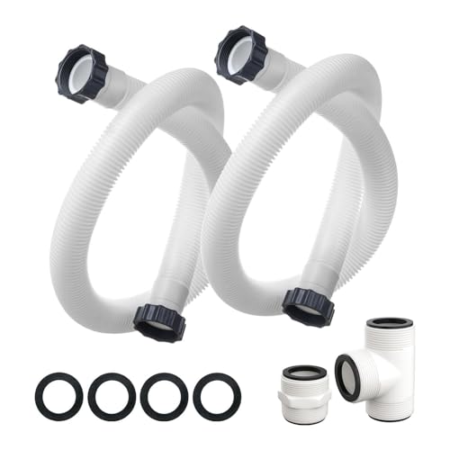 Poolschlauch Adapter Set für effiziente Wasserzirkulation oberirdische Pools Ersatzschlauch Poolfilter Anschluss Wasserzirkulation von Thewasc