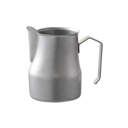 Professioneller Milchaufschäumer, 500 ml, 304 Edelstahl, tragbarer Espresso-Dampfkrug für Kaffeekunst von Thewasc