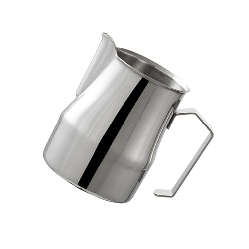 Professioneller Milchaufschäumer, 500 ml, 304 Edelstahl, tragbarer Espresso-Dampfkrug für Kaffeekunst von Thewasc