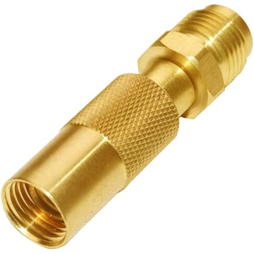 Propan-Schlauchanschluss-Adapter aus Messing, 0,95 cm Außengewinde für Tisch-, Outdoor-Kochgeräte, Messing-Propangas-Adapter von Thewasc