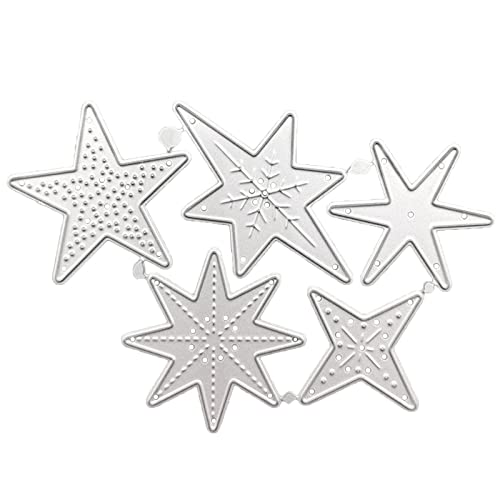 Stanzschablonen mit Sternenrahmen, aus Metall, für Kartenherstellung, Prägung, Scrapbooking, Fotorahmen, Dekoration, Spitze, Blumenbordüre, Sterne, Rahmen, Stanzformen, Prägung, Kartenherstellung Stanzschablonen mit Sternenrahmen, aus Metall, für Kartenherstellung, Prägung, Scrapbooking, Fotorahmen, Dekoration, Spitze, Blumenbordüre, Sterne, Rahmen, Stanzformen, Prägung, Kartenherstellung von Thewasc