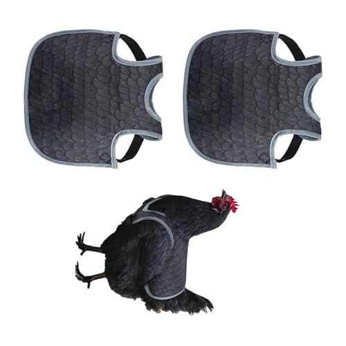 Thewasc 2 Stück wasserdichte Geflügel-Kleidungs-Tücher für Hühner, externe Verteidigung und Bequemlichkeit, Hühnerschürzen-Set von Thewasc