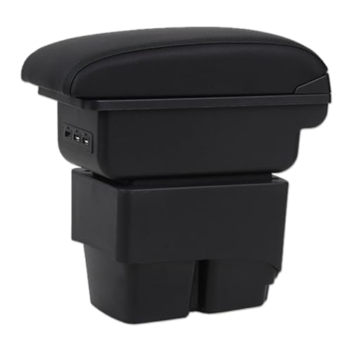 Thewasc Armlehne Aufbewahrungsbox Auto Innenraum Zubehör Ersatz Auto Armlehne Box für Fiesta Mittelkonsole Organizer Auto Armlehne Verlängerung von Thewasc