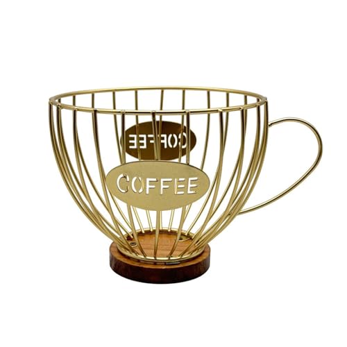 Thewasc Aufbewahrungskorb für Kaffee, aus Eisen, multifunktional, für Pods Pods, Snacks, Snacks, Candy Container Space Saver für die Küche Thewasc Aufbewahrungskorb für Kaffee, aus Eisen, multifunktional, für Pods Pods, Snacks, Snacks, Candy Container Space Saver für die Küche von Thewasc