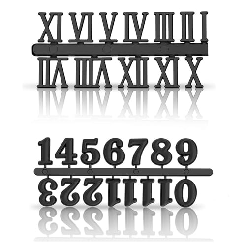 Thewasc Digitale Uhrenzahlen-Set, Metall, arabische oder römische Ziffern, Set für Uhren-Reparatur, Ersatzzubehör, arabische Zahlen Thewasc Digitale Uhrenzahlen-Set, Metall, arabische oder römische Ziffern, Set für Uhren-Reparatur, Ersatzzubehör, arabische Zahlen von Thewasc