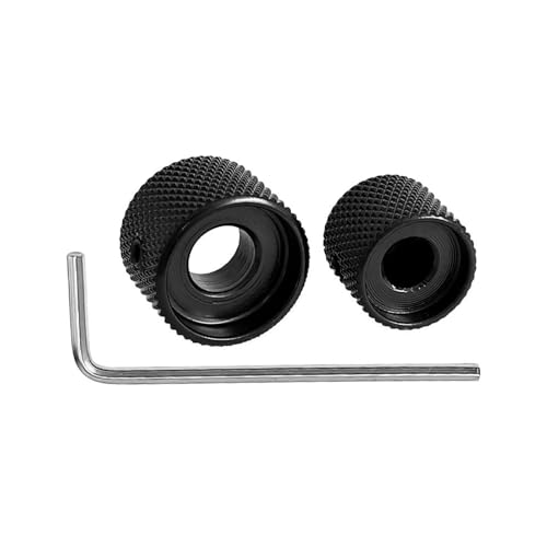 Thewasc Gitarrenknöpfe aus Metall, für einfachen Austausch und Lautstärkeregelung bei E-Instrumenten, Lautstärkeregler, Metall, 2 Stück von Thewasc