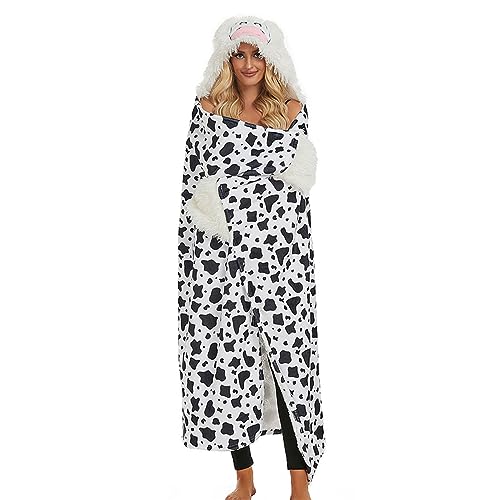 Thewasc Kapuze Fleece Bleib Bequem Und Trendy Universell Tragbar Mit Ärmeln Fluffysofa Geburtstag von Thewasc
