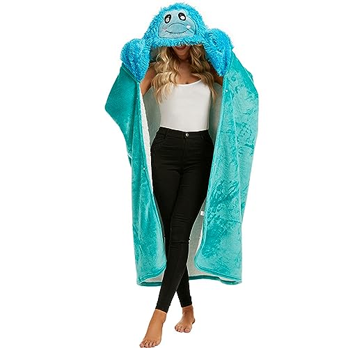Thewasc Kapuze Fleece Bleib Bequem Und Trendy Universell Tragbar Mit Ärmeln Fluffysofa Geburtstag von Thewasc