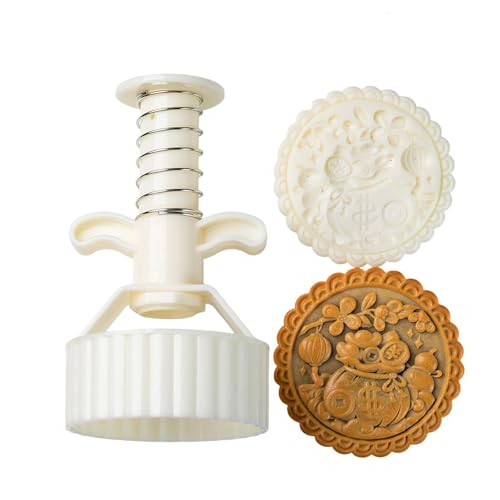 Thewasc Mondkuchenmacher in doppelter Größe, Jades-Kaninchen, Drachen-Design, stabiles ABS-Backwerkzeug für Herbst, Festival, Familiengröße, Formen für Feiern Thewasc Mondkuchenmacher in doppelter Größe, Jades-Kaninchen, Drachen-Design, stabiles ABS-Backwerkzeug für Herbst, Festival, Familiengröße, Formen für Feiern von Thewasc