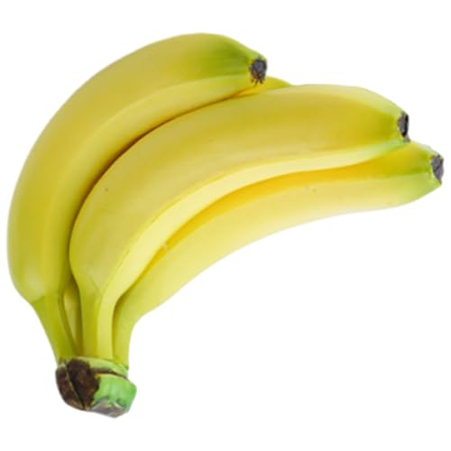 Thewasc Realistische künstliche Bananen-Simulation, Obstmodell für Heimdekoration, Korb, Display, Klassenzimmer, Lehrhilfe, Fotografie, künstliche Banane von Thewasc