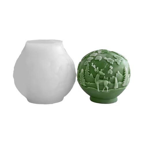 Wiederverwendbare Weihnachtsform, dekorative Kugelform, Weihnachtskugel für Feste, Heimdekoration, Heimwerker-Projekte, Silikon-Weihnachtskugeln von Thewasc