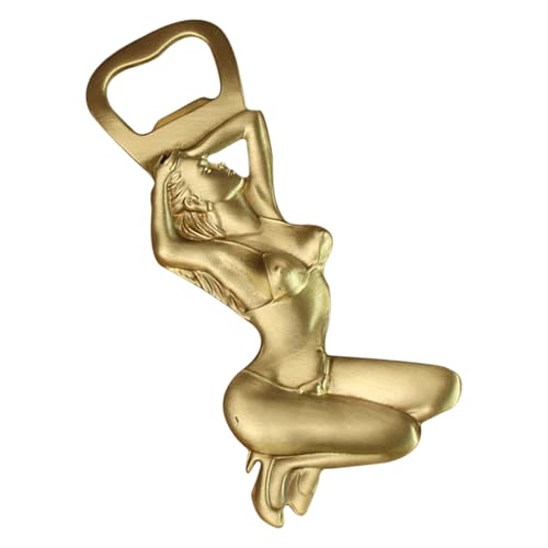 Zarter Messing-Bieröffner in Frauenform, raffinierter, eleganter Gold-Bieröffner für Heimversammlungen oder zum Verschenken von Thewasc