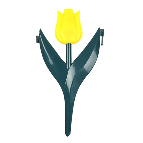 Zaun mit ineinandergreifenden Tulpen, Blumendesign, PVE, einfache Installation, für dekorative Hof- und Beeteinfassung, dekorative Bordüre von Thewasc
