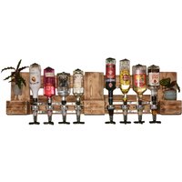 Schnapsregal Weinregal Vintage Palette Europalette Flaschenregal Rustikal Getränkedosierer Hausbar Wunschtext Wandregal Holzmöbel Hängeregal von ThewooddesignerGbR