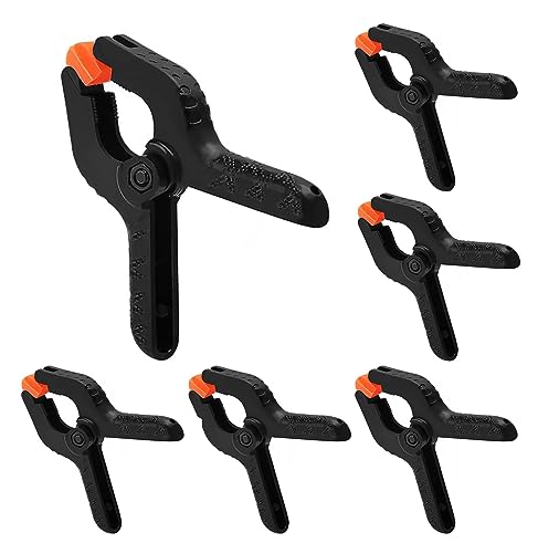Thgtao Federzwingen Klemmzwingen spring clamps，Clamp Set for Photo Wall Background Clips Photo Background Large Muslin Spring Clamps Clip Photo Clamps for Photos Studio Backgrounds (115 mm) 6 Pieces von Thgtao
