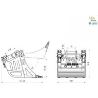 Thicon Models 58330 1:14 Klappschaufel 1St. von Thicon Models