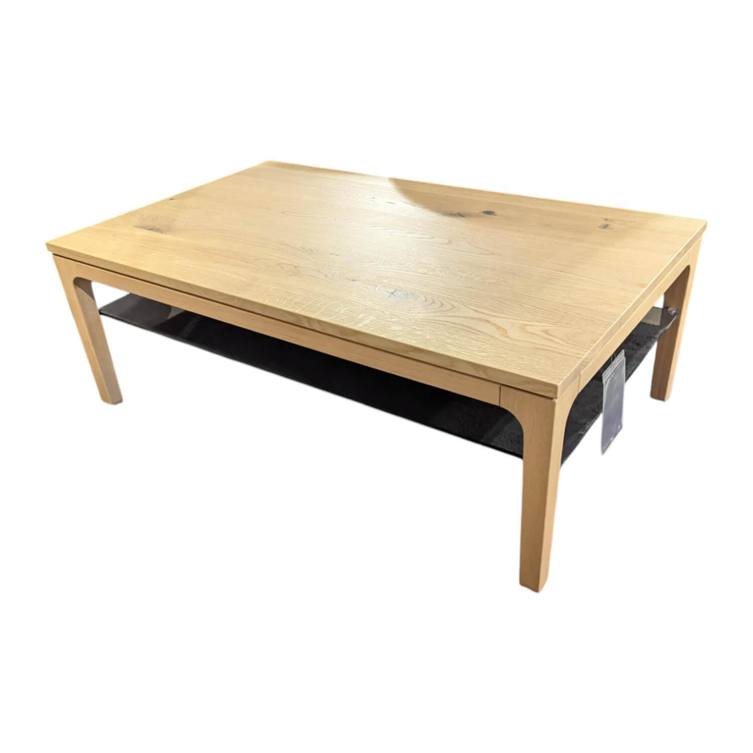 Couchtisch Cortona Eiche Massiv mit Glaszwischenboden Couchtisch Cortona Eiche Massiv mit Glaszwischenboden von Thielemeyer