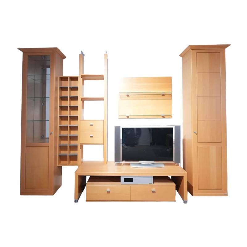 Wohnwand Costa Buche Furniert Mit Beleuchtung Und Trafo von Thielemeyer