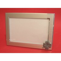 4 Blatt Klee Design Landschaft Bild Zentrieren "x 6" Mit Hand Cast Zinn Motiv Glück Geschenk von ThimblesnObjectDart