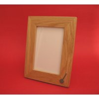 Banjo Design Echte Eiche Bilderrahmen 6 "x 4" Mit Handgegossenen Zinn Motiv Volksmusiker Musik Geschenk von ThimblesnObjectDart