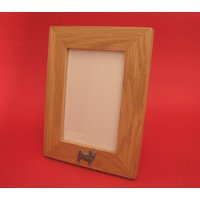 Bilderrahmen Echte Eiche 15x10cm Mops Portrait Mit Handgegossenes Zinn Motiv Muttertag Vatertag Geschenk von ThimblesnObjectDart