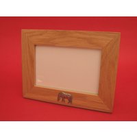 Bilderrahmen Grasende Pony-Landschaft 4 "x 6" Mit Handgegossenem Zinnmotiv Muttertag-Vatertagsgeschenk von ThimblesnObjectDart