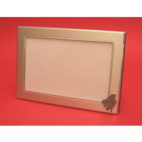 Flügel-Design Fotorahmen 4 "x 6" Mit Hand Cast Zinn Motiv Klavierlehrerin Geschenk Musiker Musik von ThimblesnObjectDart