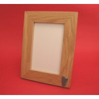 Harfe Design Echte Eiche Bilderrahmen 6 "x 4" Mit Handgegossenen Zinn Motiv Ochestra Musiker Musikgeschenk von ThimblesnObjectDart