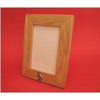 Kurzhaarkatzenportrait Echte Eiche Bilderrahmen 6 "x 4" Mit Handgegossener Zinn Motiv Muttertag Vatertag Geschenk von ThimblesnObjectDart
