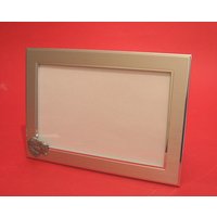 Langhaarige Katze Landschaft Picture Frame 4 "x 6" Mit Hand Cast Zinn Motiv Mutter Vater Kätzchen Geschenk von ThimblesnObjectDart