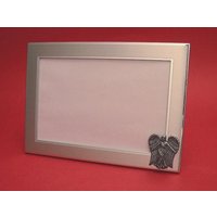 Schutzengelbild Fotorahmen 4 "x 6" Landschaftsbilderrahmen Mit Handgegossenem Zinnmotiv von ThimblesnObjectDart
