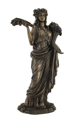 Things2Die4 Bronzestatue der griechischen Göttin der Ernte, Demter von Things2Die4