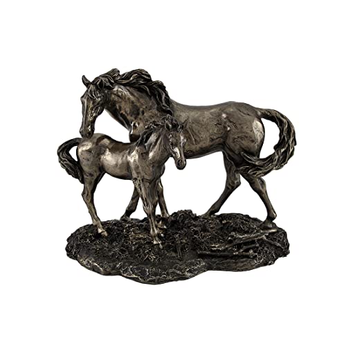 Things2Die4 Stute und Fohlen Wildpferde Bronzestatue Things2Die4 Stute und Fohlen Wildpferde Bronzestatue von Things2Die4